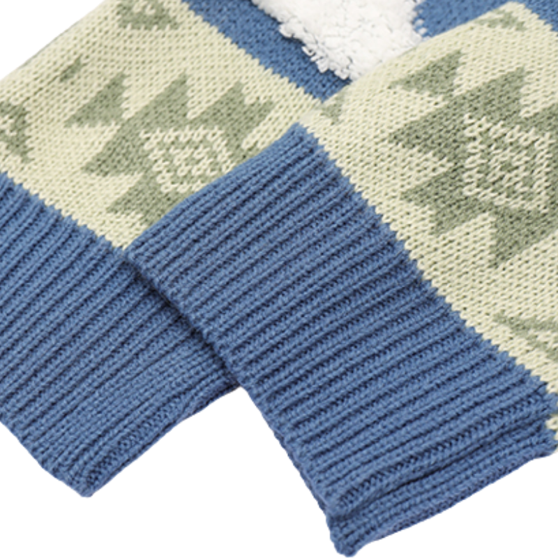 Patchwork Heart Jacquard Sweater