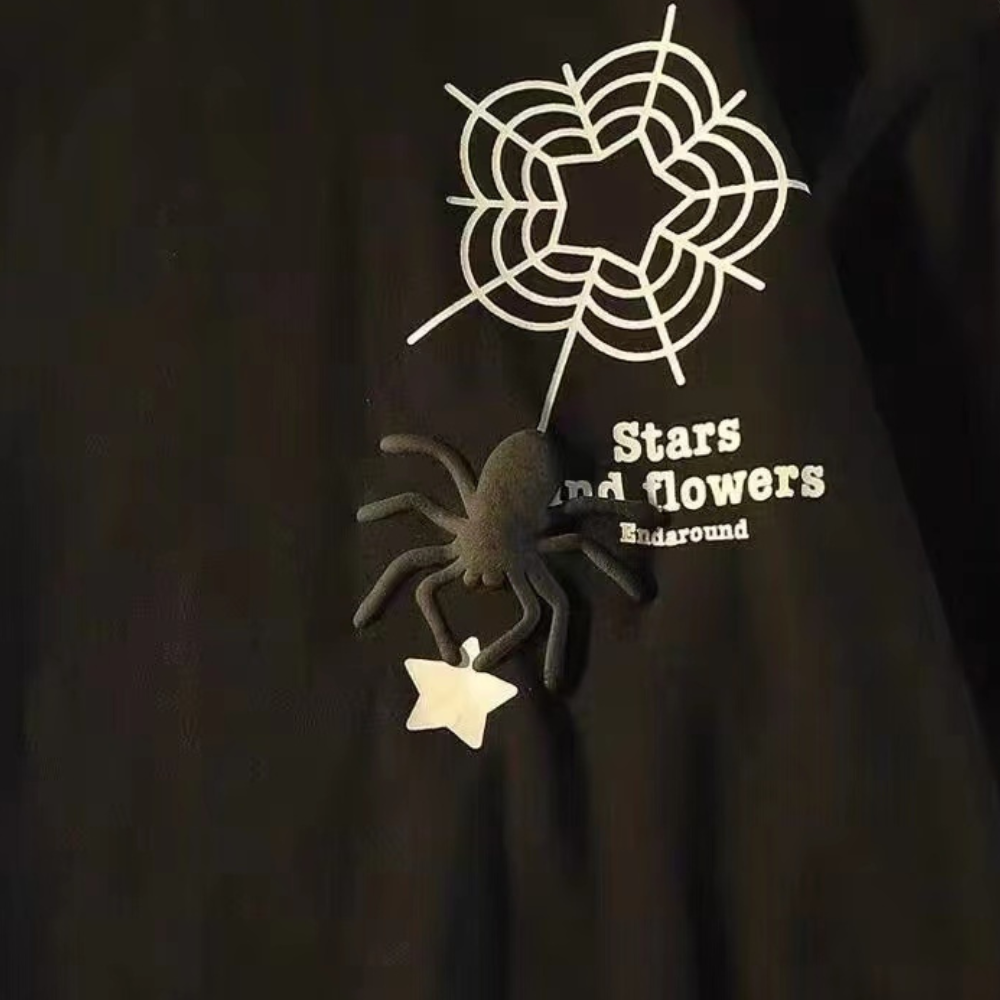 Cute Cartoon Spider Pattern T-shirt