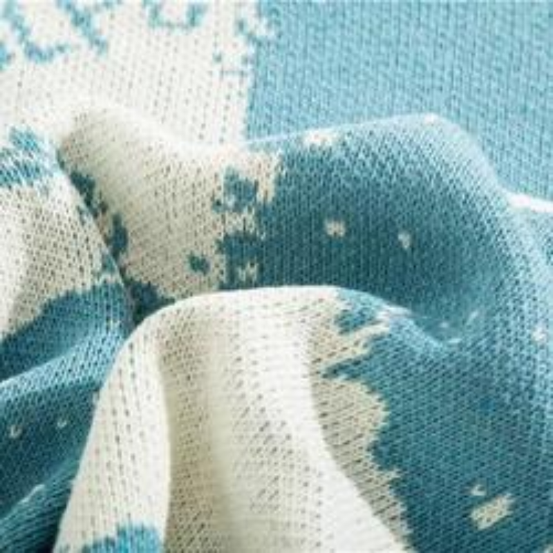 OOC' Loose Contrast Checkerboard Sweater