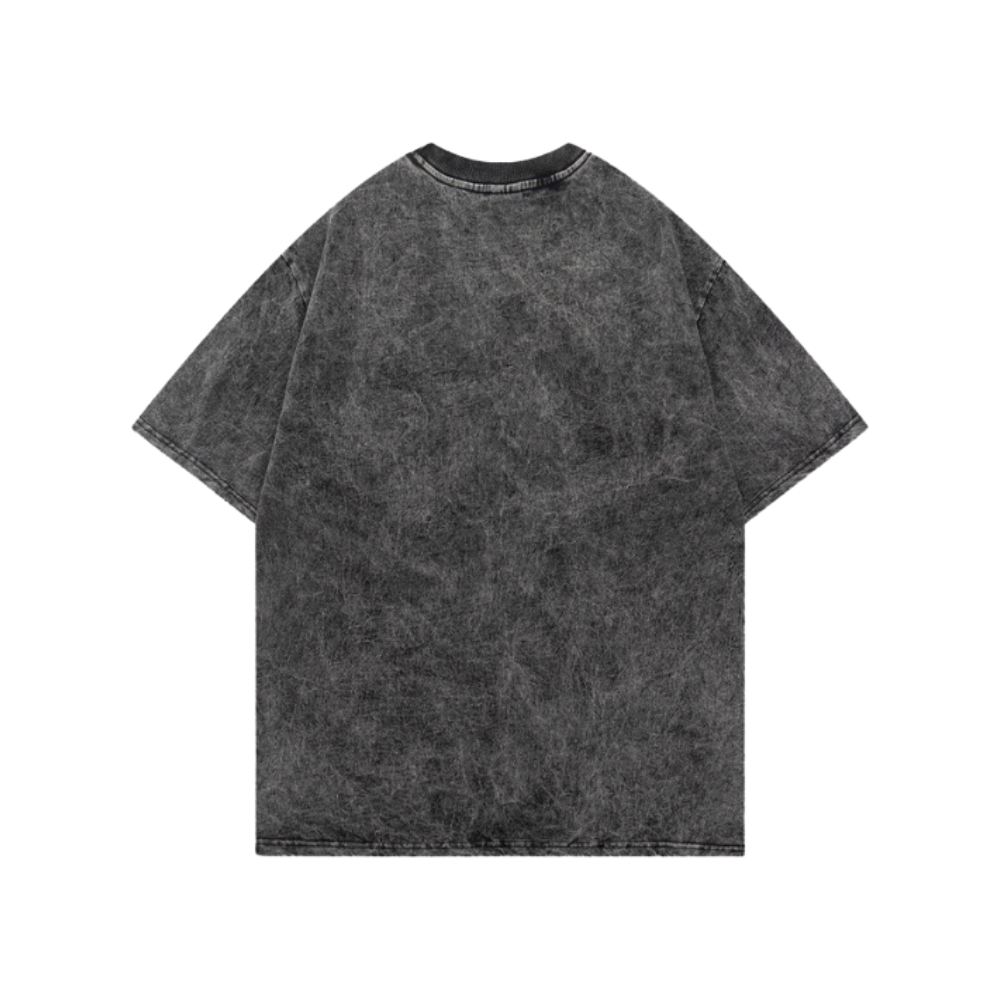 Vintage Street Skull Graphic Washed T-Shirt