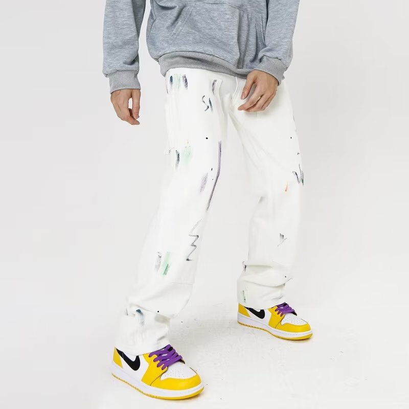 Urban Doodle Splatter Baggy Jeans