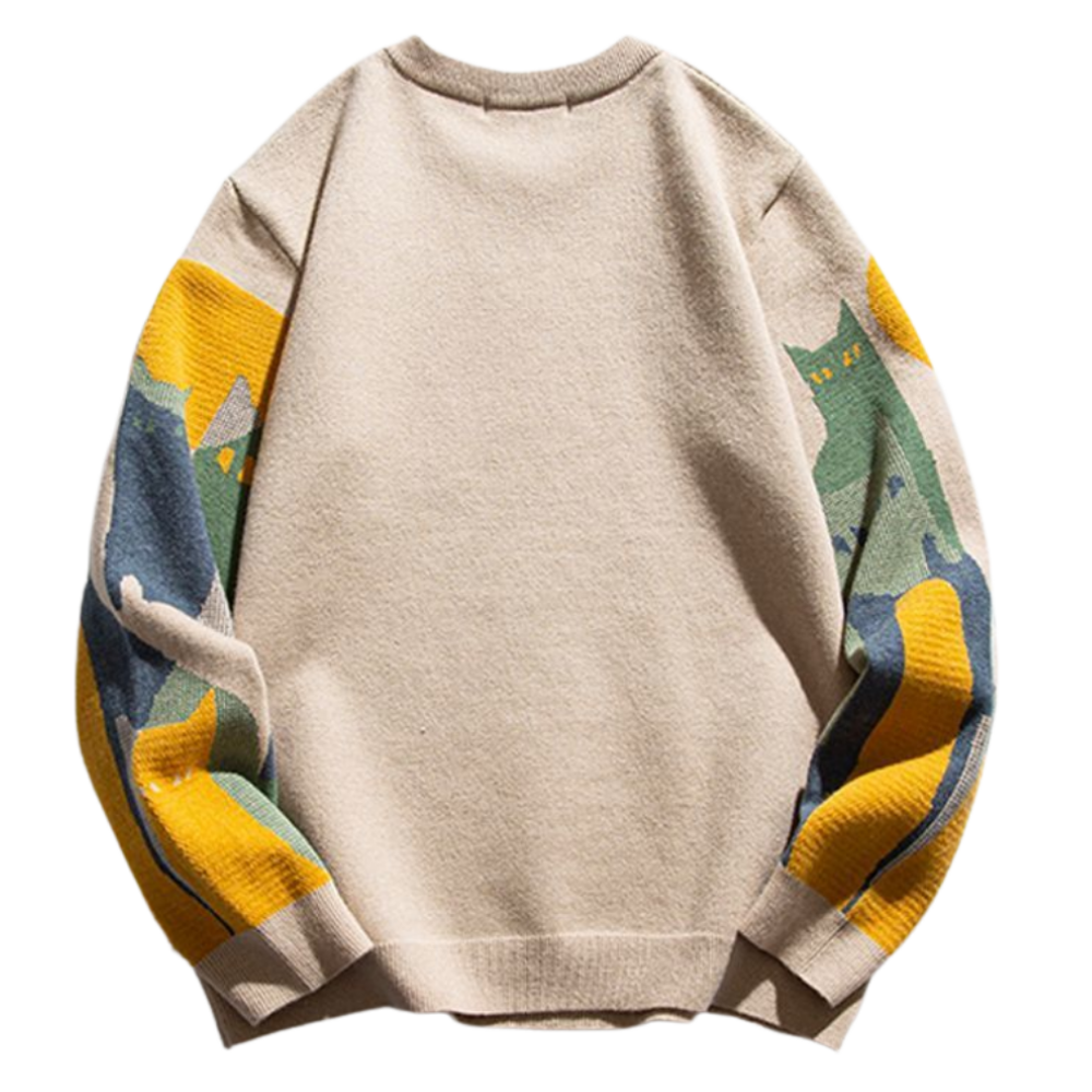 OOC' Vintage Cat Knitted Sweater