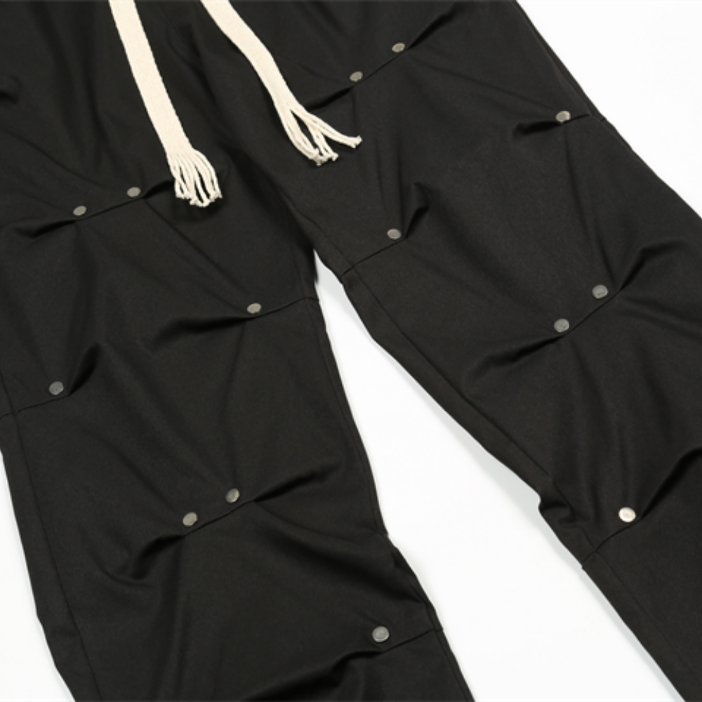 High Street Rivet Braided Rope Sweatpants