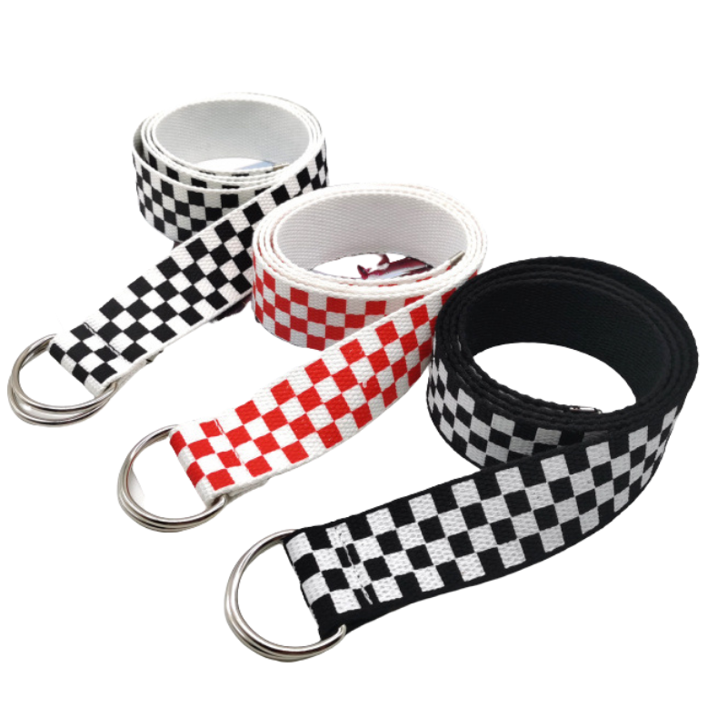 Casual Chessboard Nylon Belts