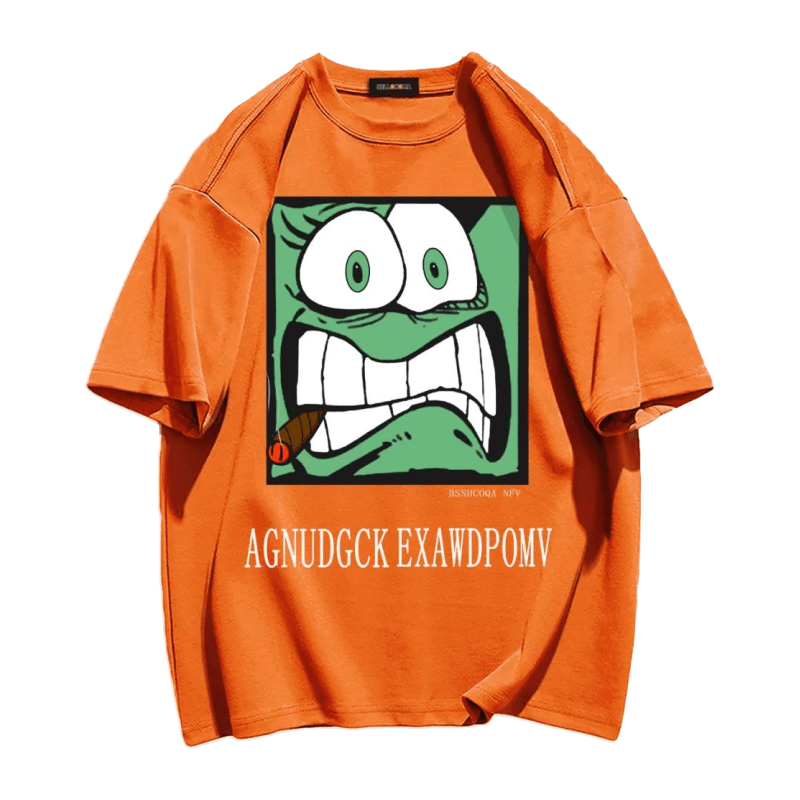 Casual Cartoon Print T-shirt