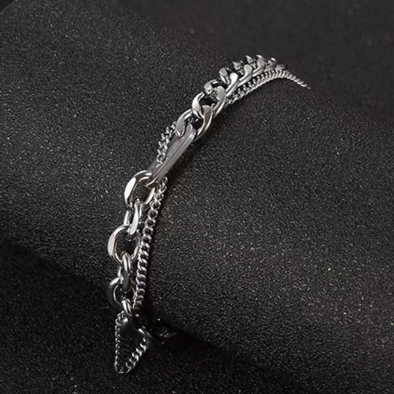 Hip Hop Double Wrap Bracelet