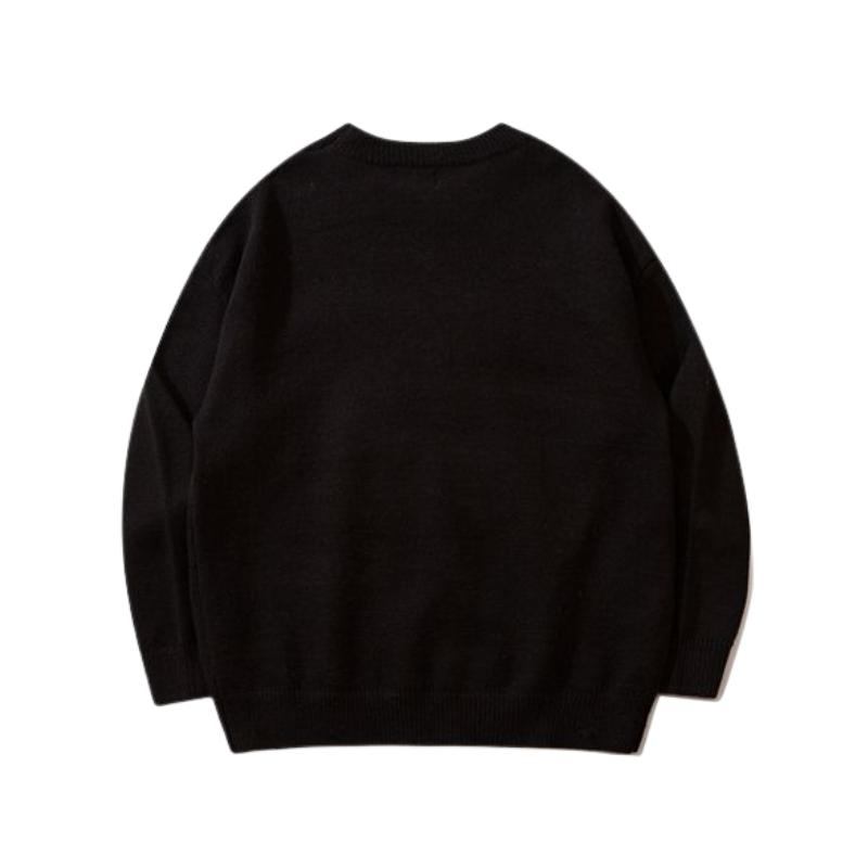 Vintage Flocked Bunny Rabbit Sweater