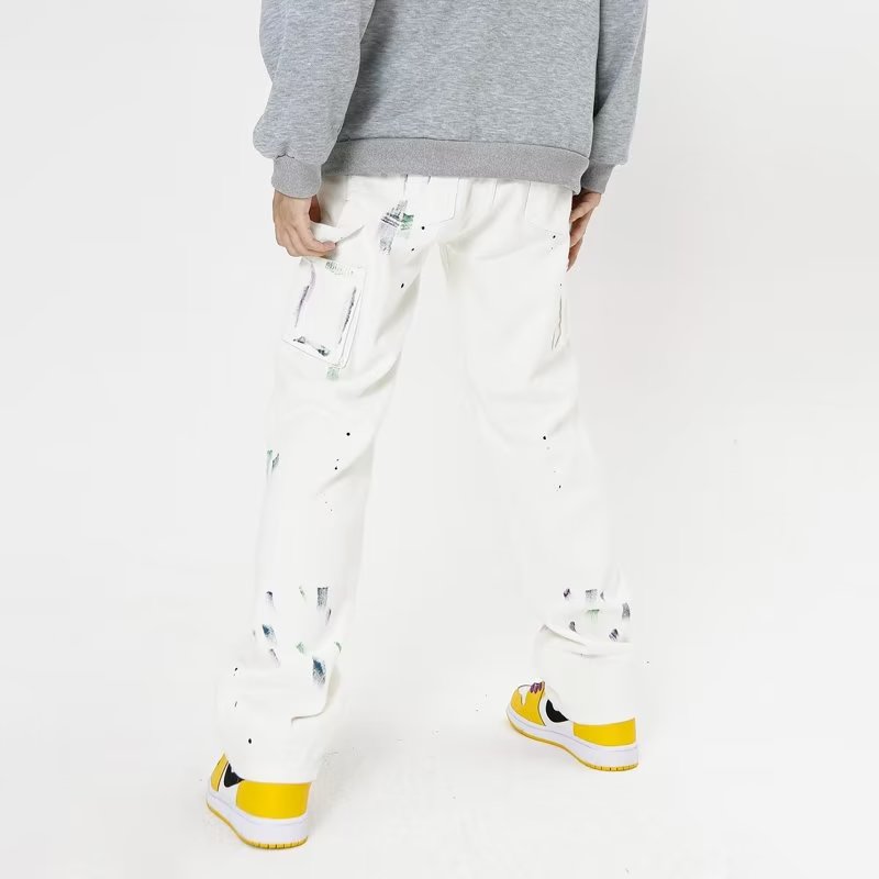 Urban Doodle Splatter Baggy Jeans