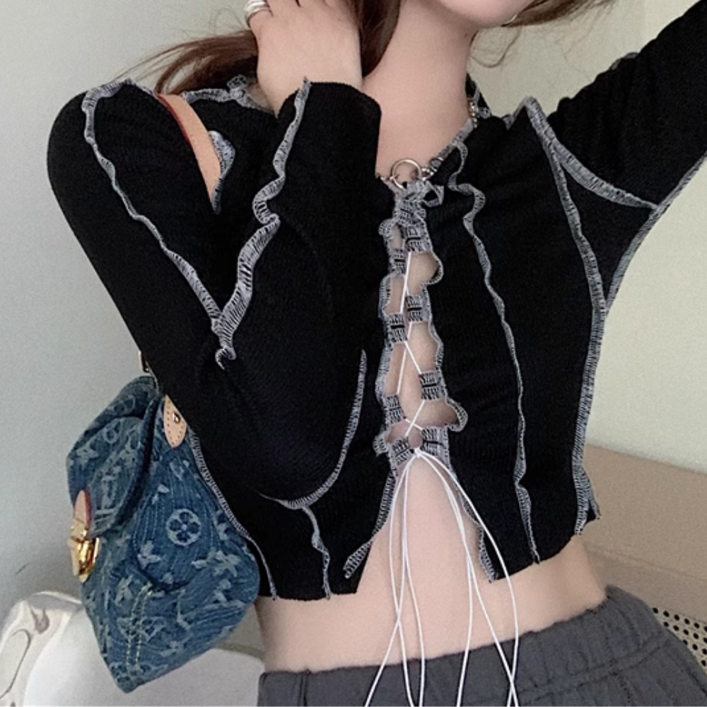 Women's Hot Girl Strap Design Long Sleeves