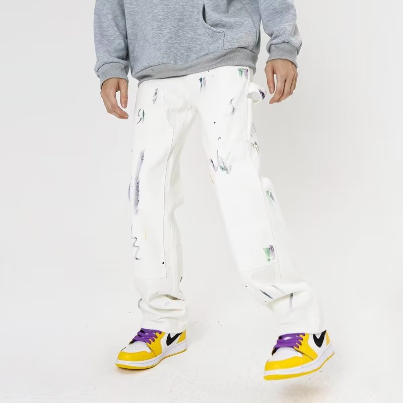 Urban Doodle Splatter Baggy Jeans