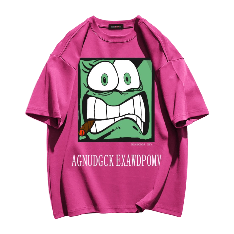 Casual Cartoon Print T-shirt