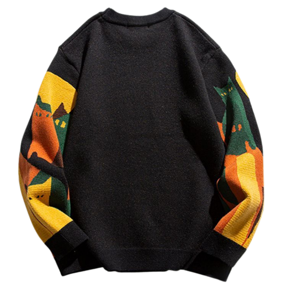 OOC' Vintage Cat Knitted Sweater