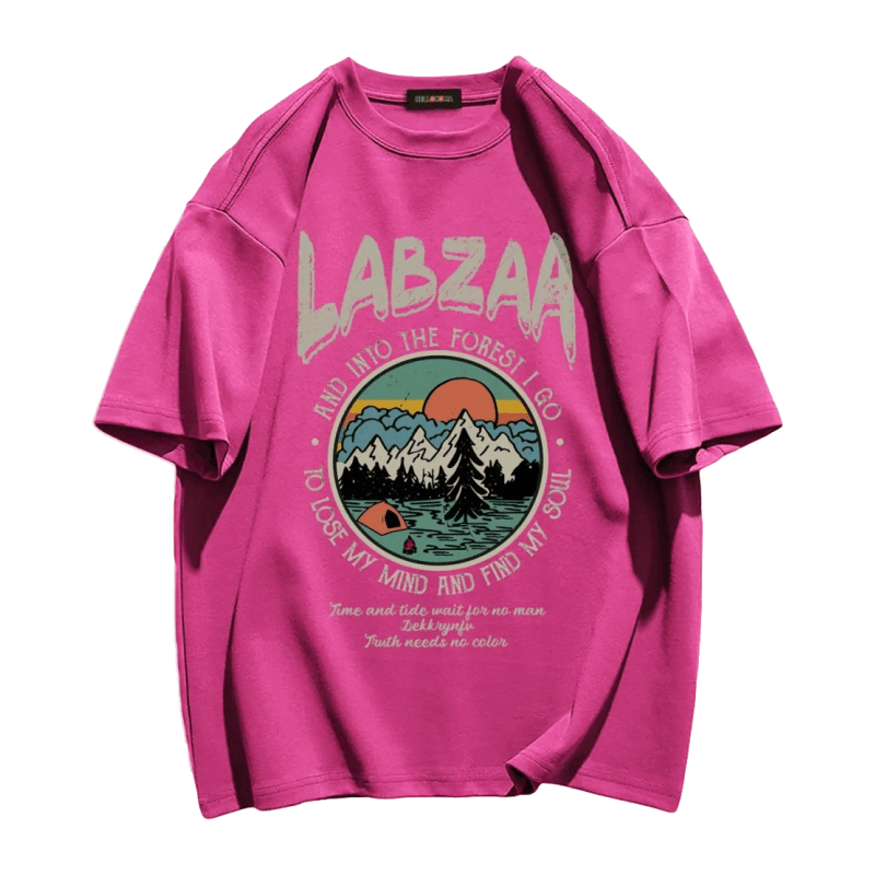 Cartoon Landscape Graphic T-shirt