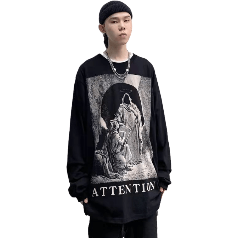 Vintage Virgin Mary Oversize Sweatshirt