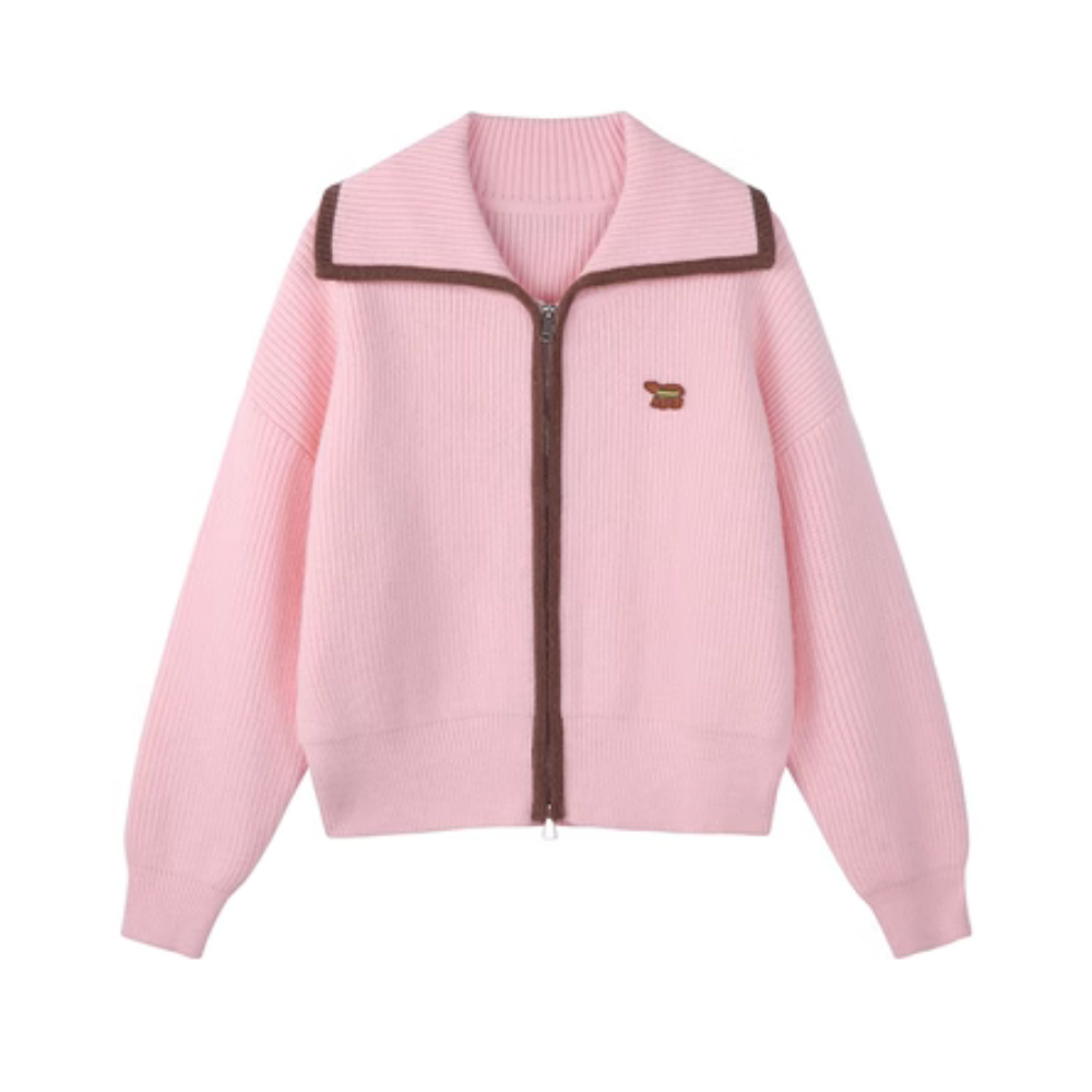 Women's Dopamine Double Zip Knitted Cardigan