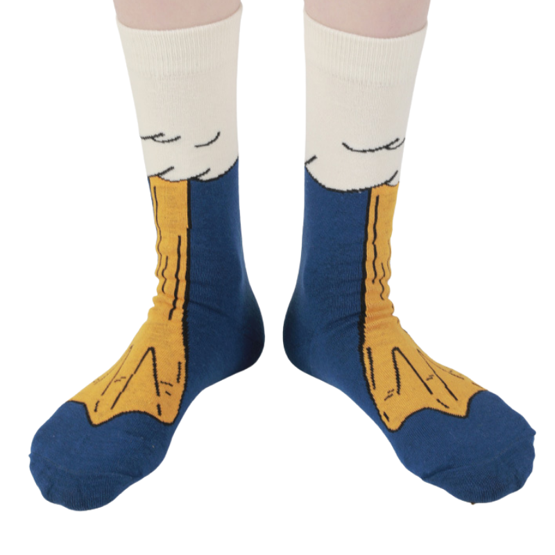 Cute Cartoon Duck Color Blocking Socks