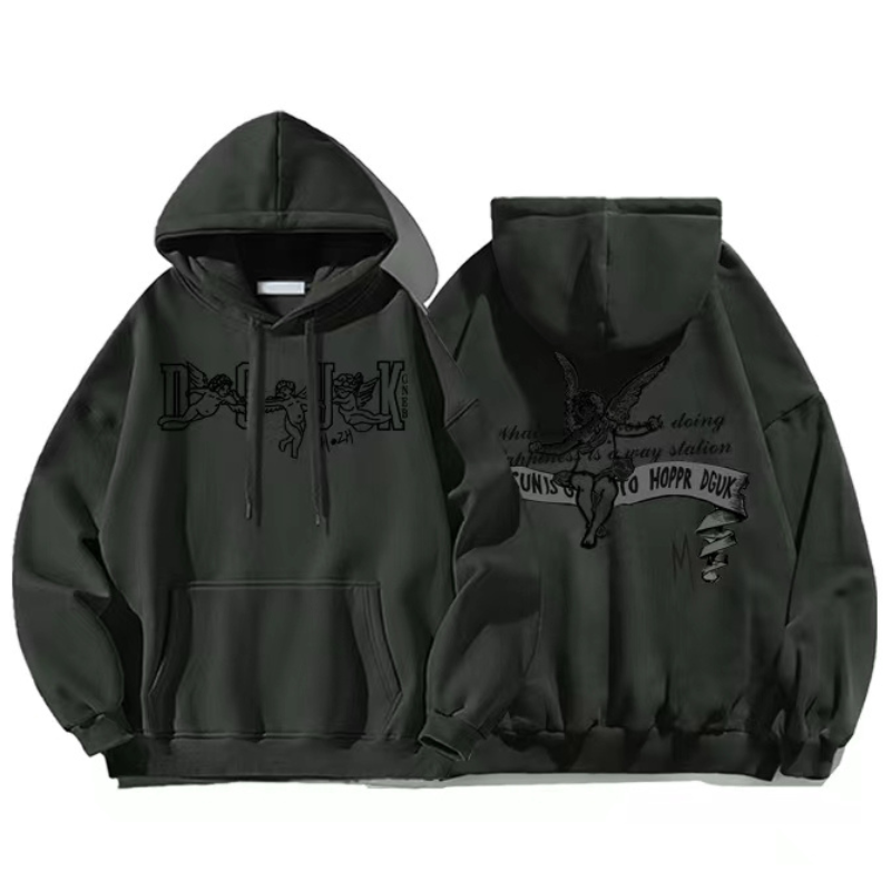 Urban High Street Letter Graphic Hoodies