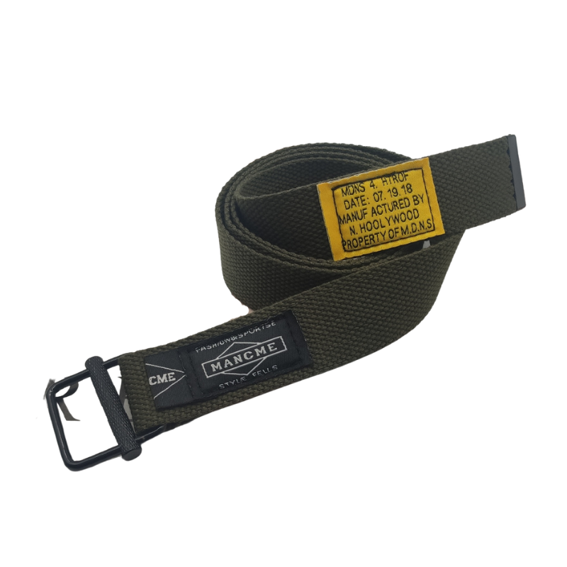 Street Letter Thin Nylon Belts
