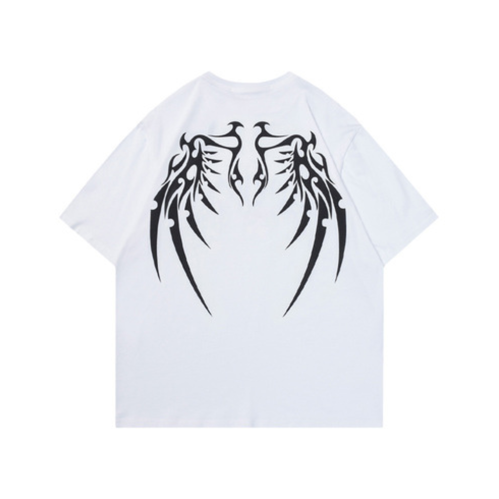 Urban Skeleton Wing Graphic T-Shirt