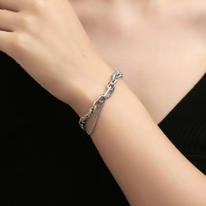 Hip Hop Double Wrap Bracelet