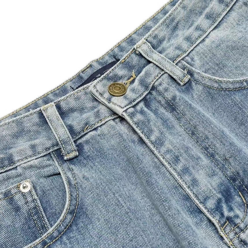 Urban Cross Graphic Straight Leg Jeans