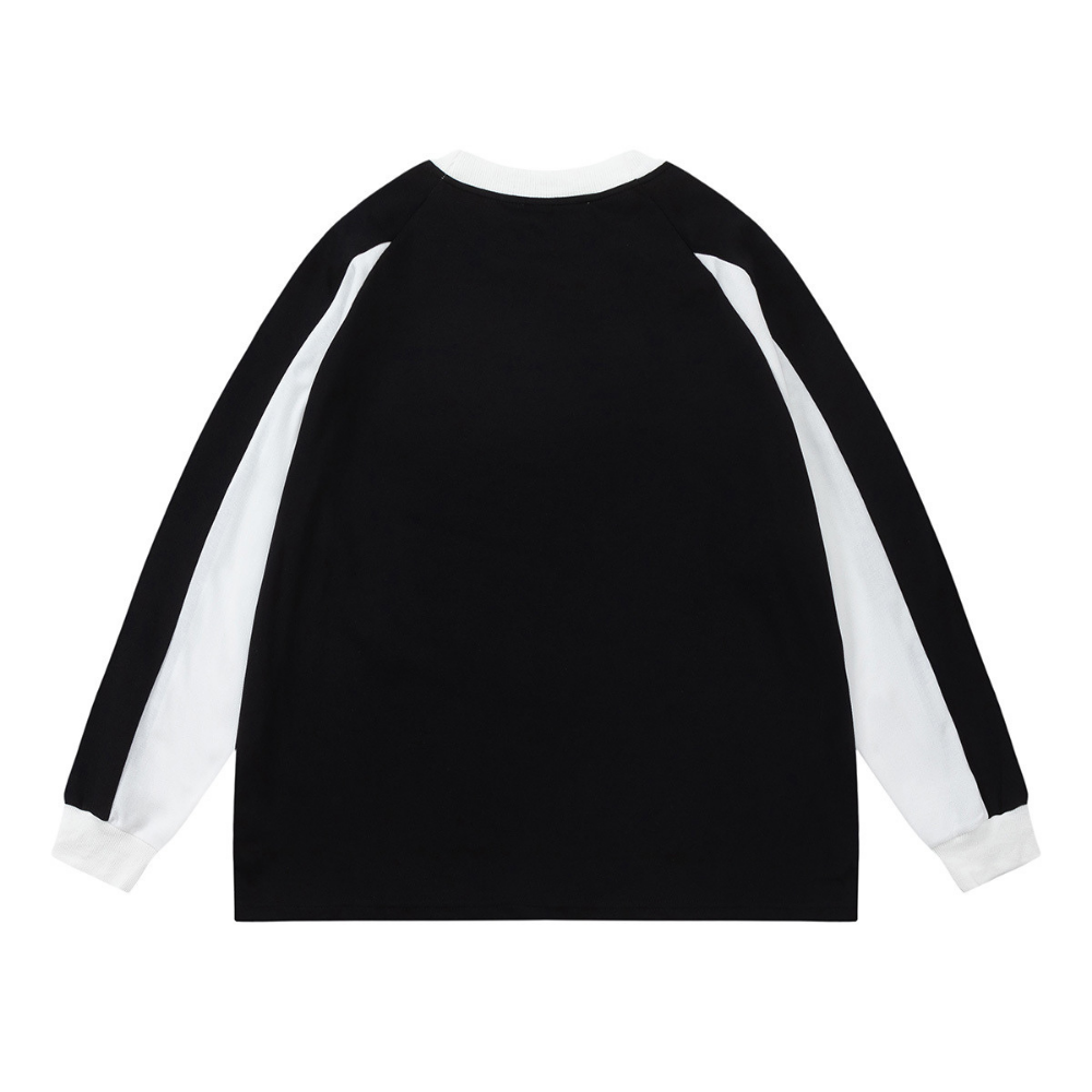 Women's Motorcycle Style Spliced Sweatshirt