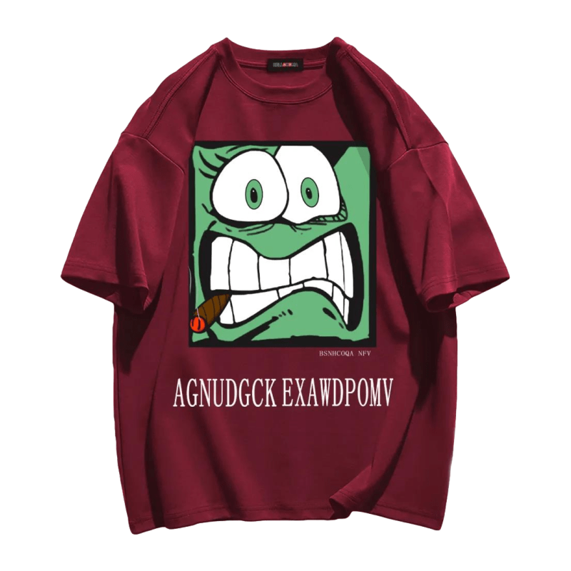 Casual Cartoon Print T-shirt