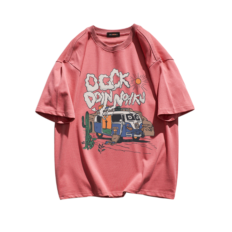 Vintage Cartoon Bus T-Shirt