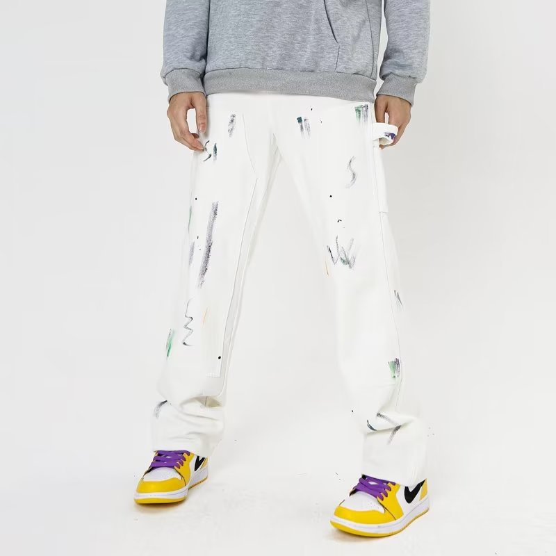 Urban Doodle Splatter Baggy Jeans