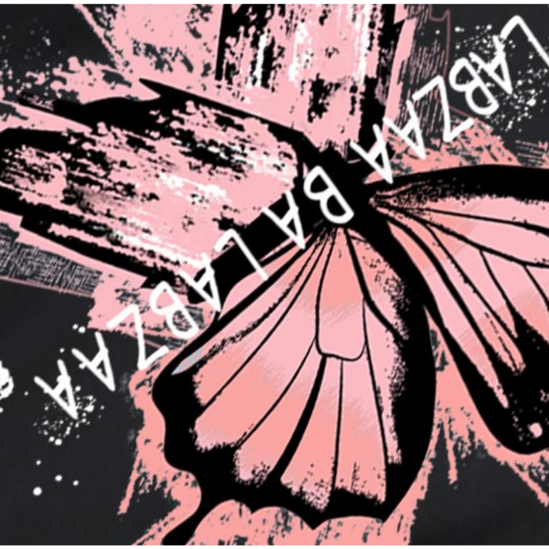 Casual Red Butterfly Letter Hoodie