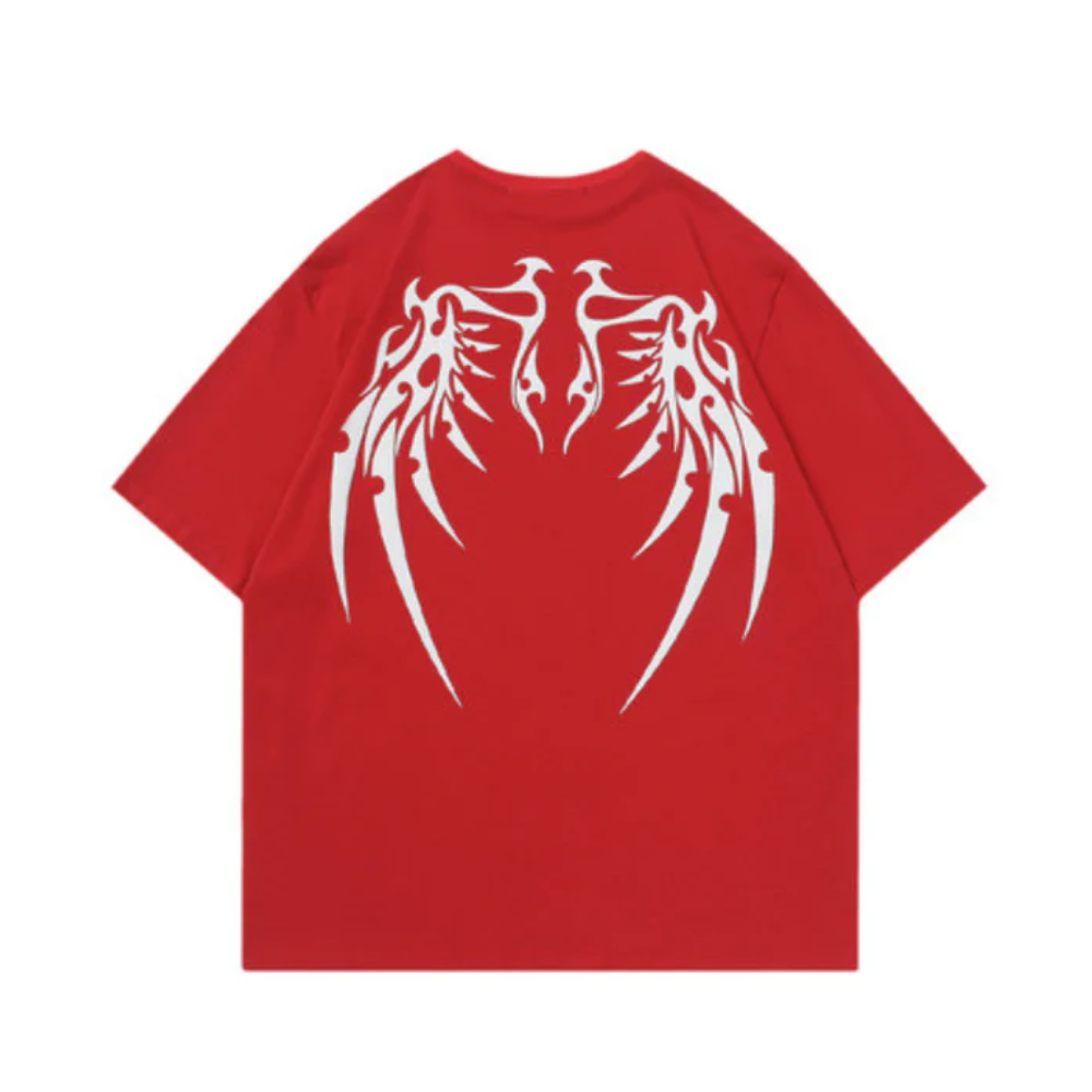 Urban Skeleton Wing Graphic T-Shirt