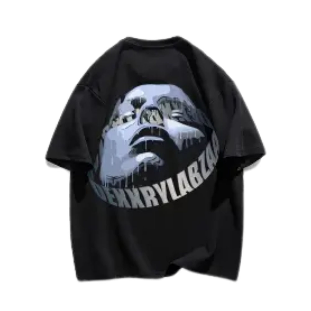 Urban Alien Portrait Graphic T-shirt