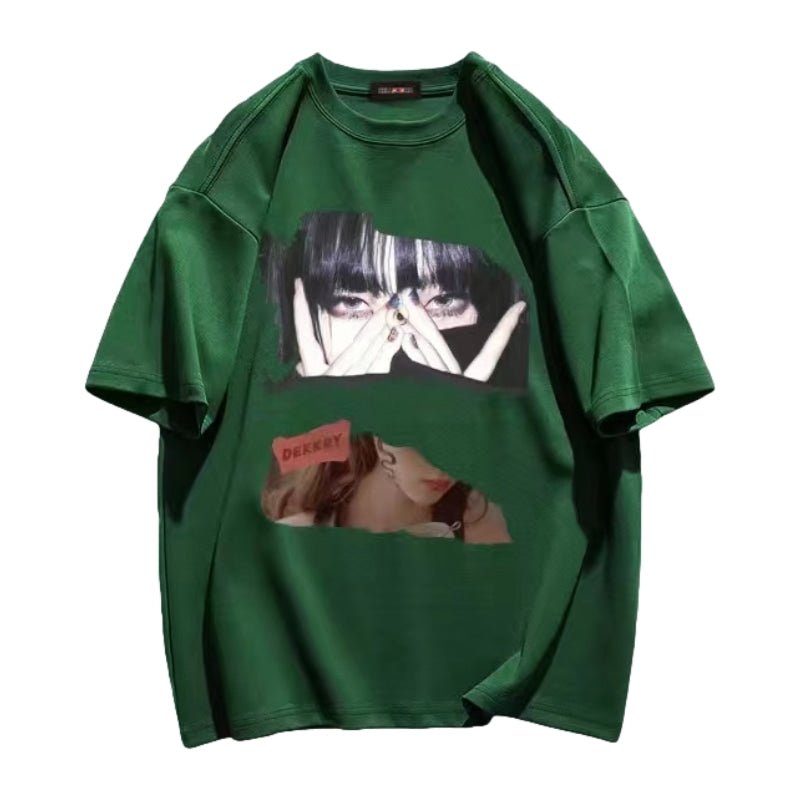 Street Girls Anime Graphic Casual T-shirt