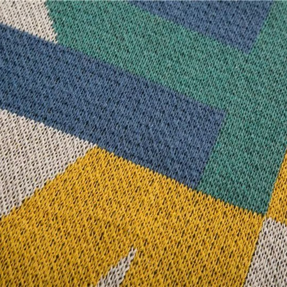 Casual Patchwork Knit Sweater