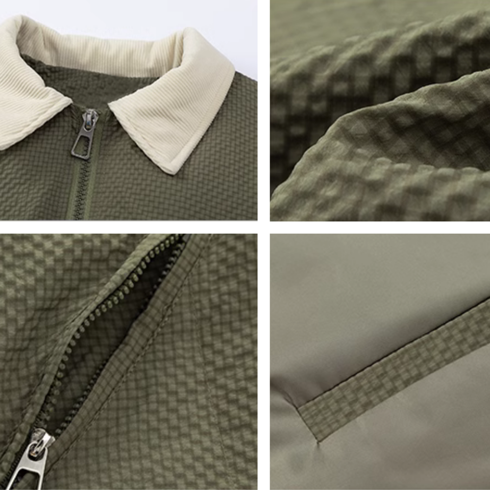 Women's Green Lapel Coat