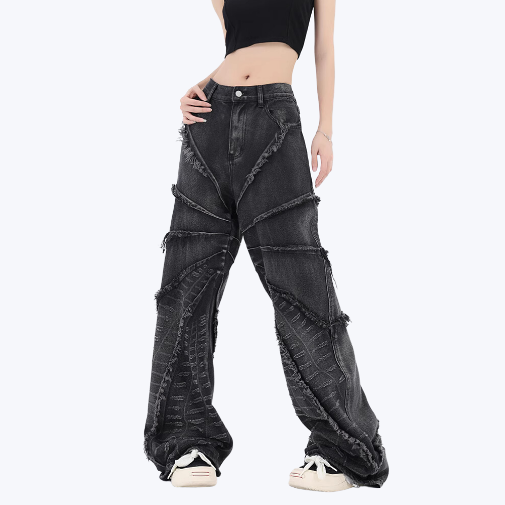 Women's High Street Heavyweight Washed Jeans