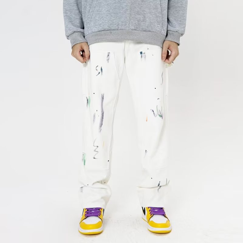 Urban Doodle Splatter Baggy Jeans