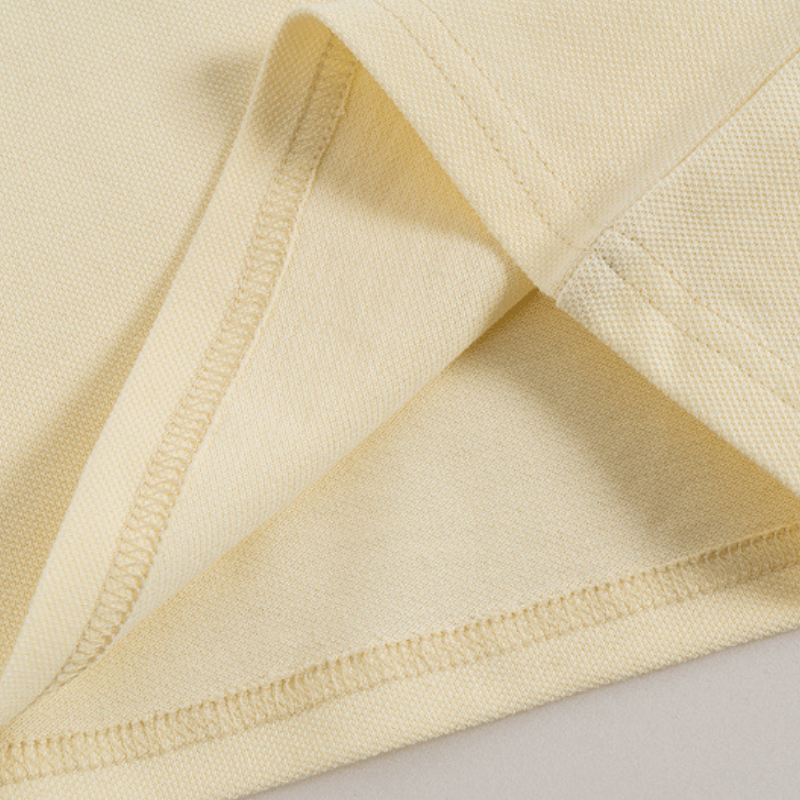 Vintage Letter Embroidery Polo Shirt