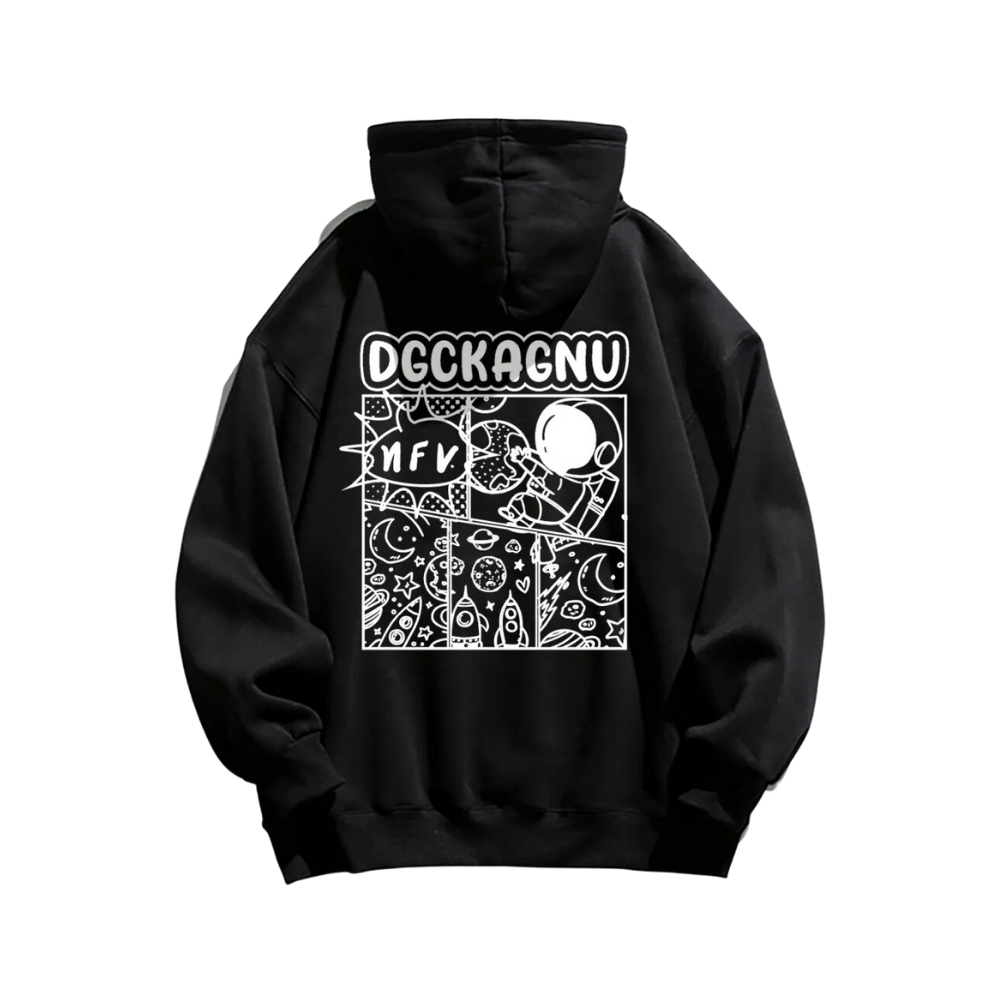 Simple Cartoon Pattern Hoodie