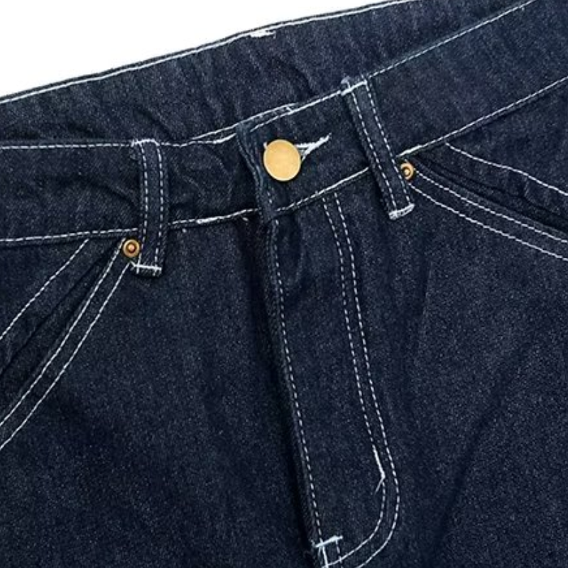 Street Splicing Strap Cargo Jeans