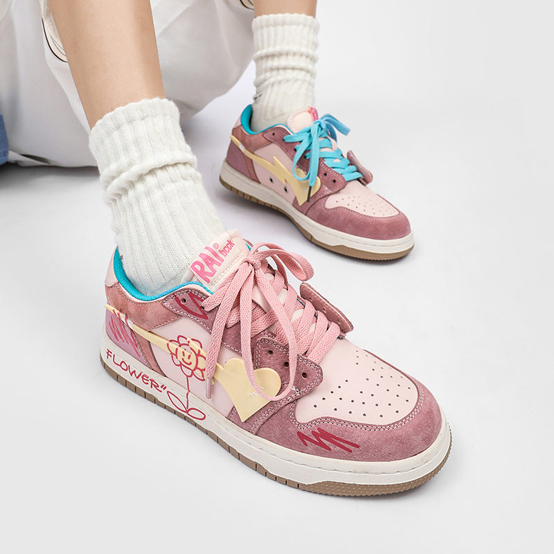 H-Block |Flower Totem Canvas Sneakers
