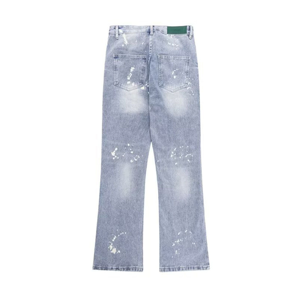 Vintage Washed Straight Leg Jeans