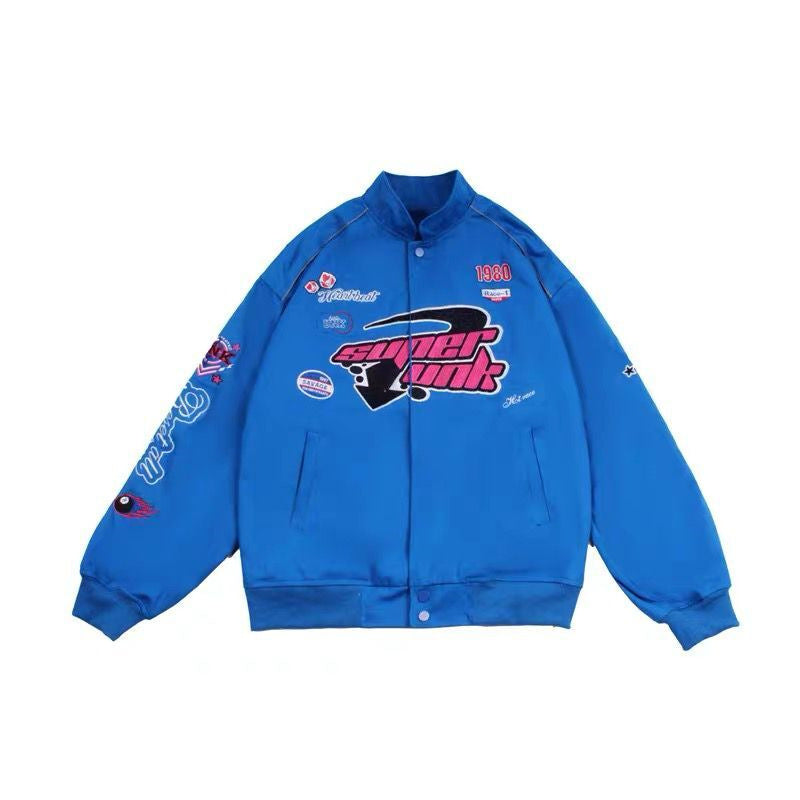 Vintage High Street Embroidery Racing Jacket