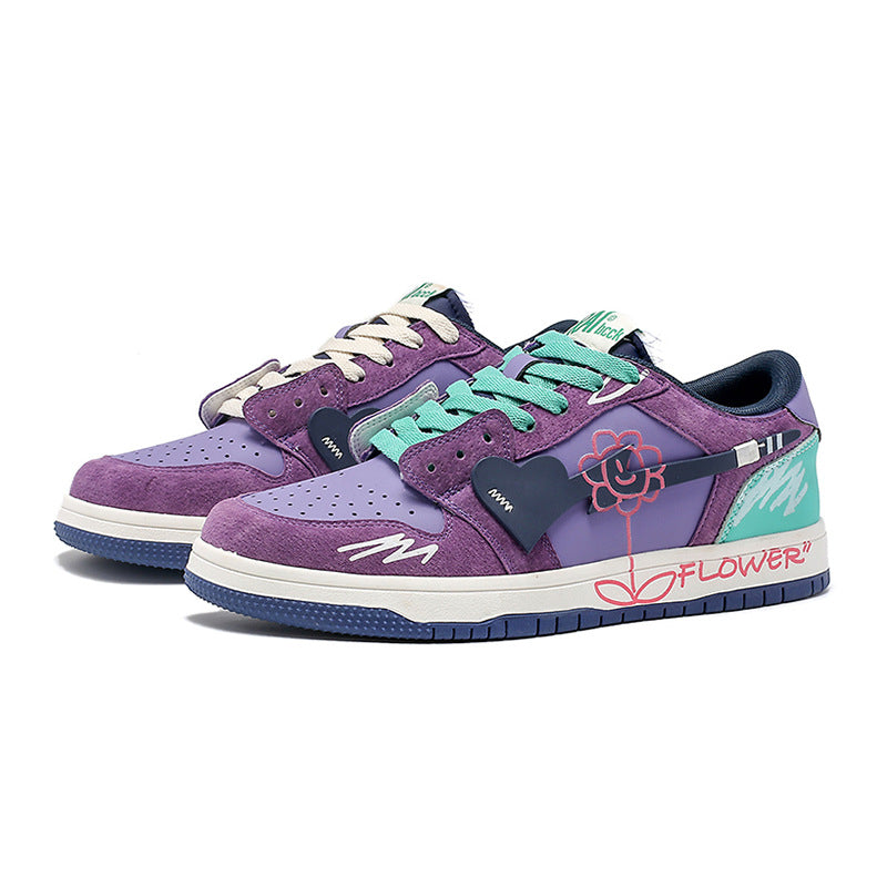 H-Block |Flower Totem Canvas Sneakers