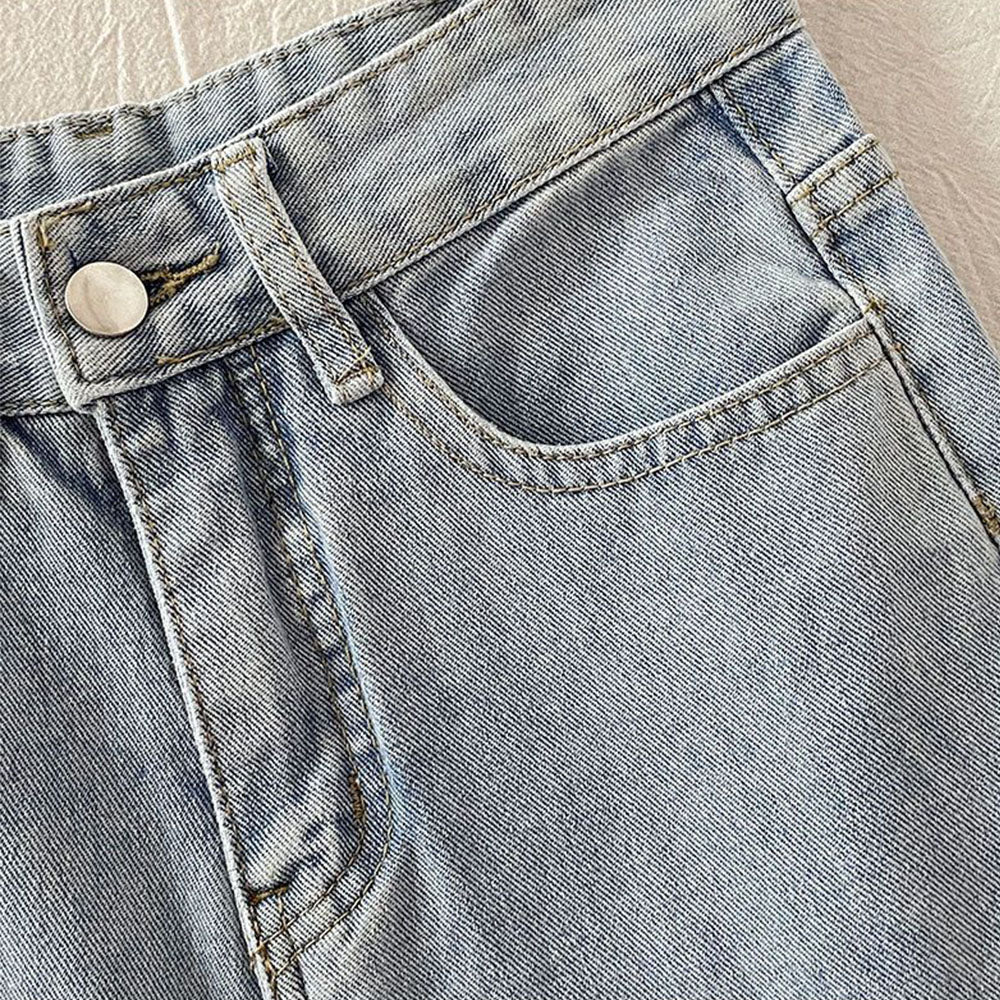 Trendy Shape Embroidery Jeans