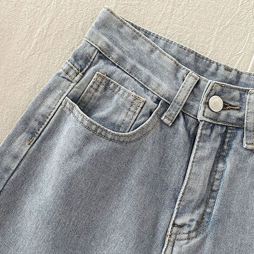 Trendy Shape Embroidery Jeans