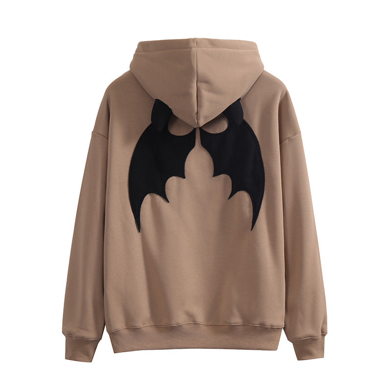 High Street Embroider Devil's Horn Hoodie