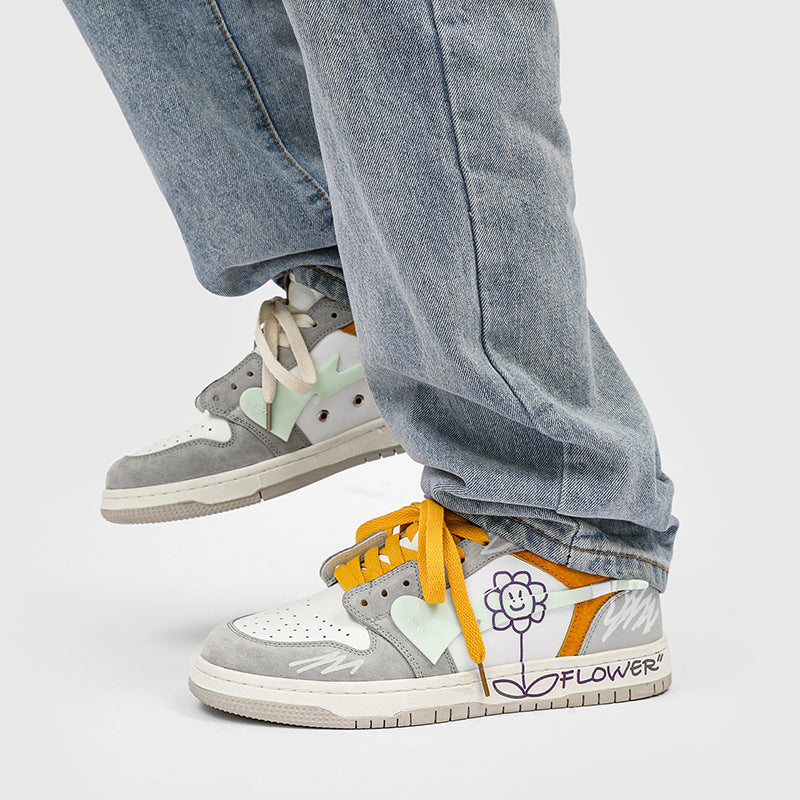 H-Block |Flower Totem Canvas Sneakers