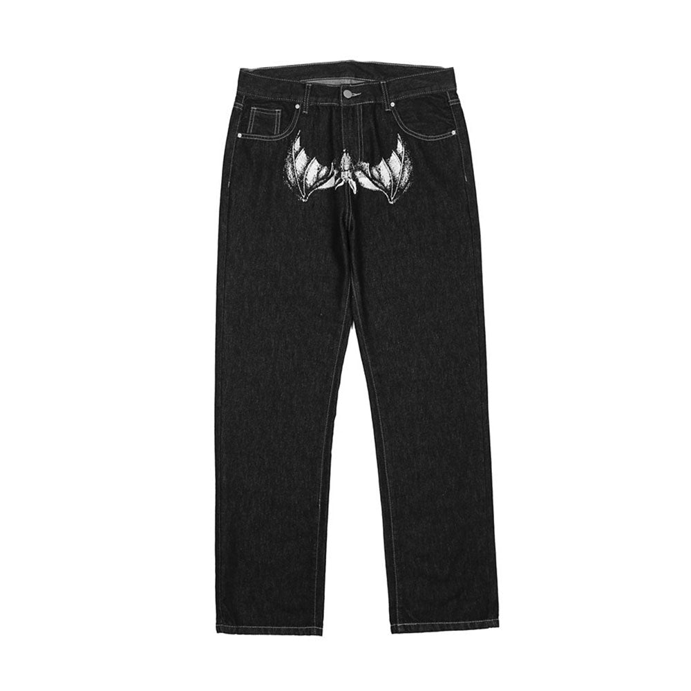 American Street Skeleton Graphic Jeans