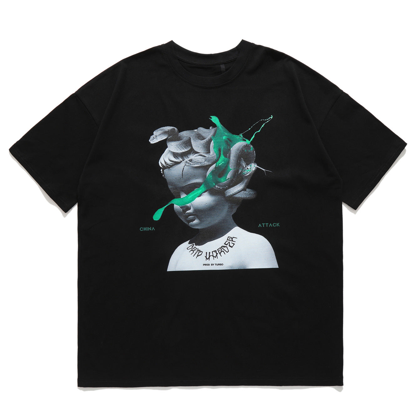 【LawFoo】High Street Portrait Graphic T-Shirt